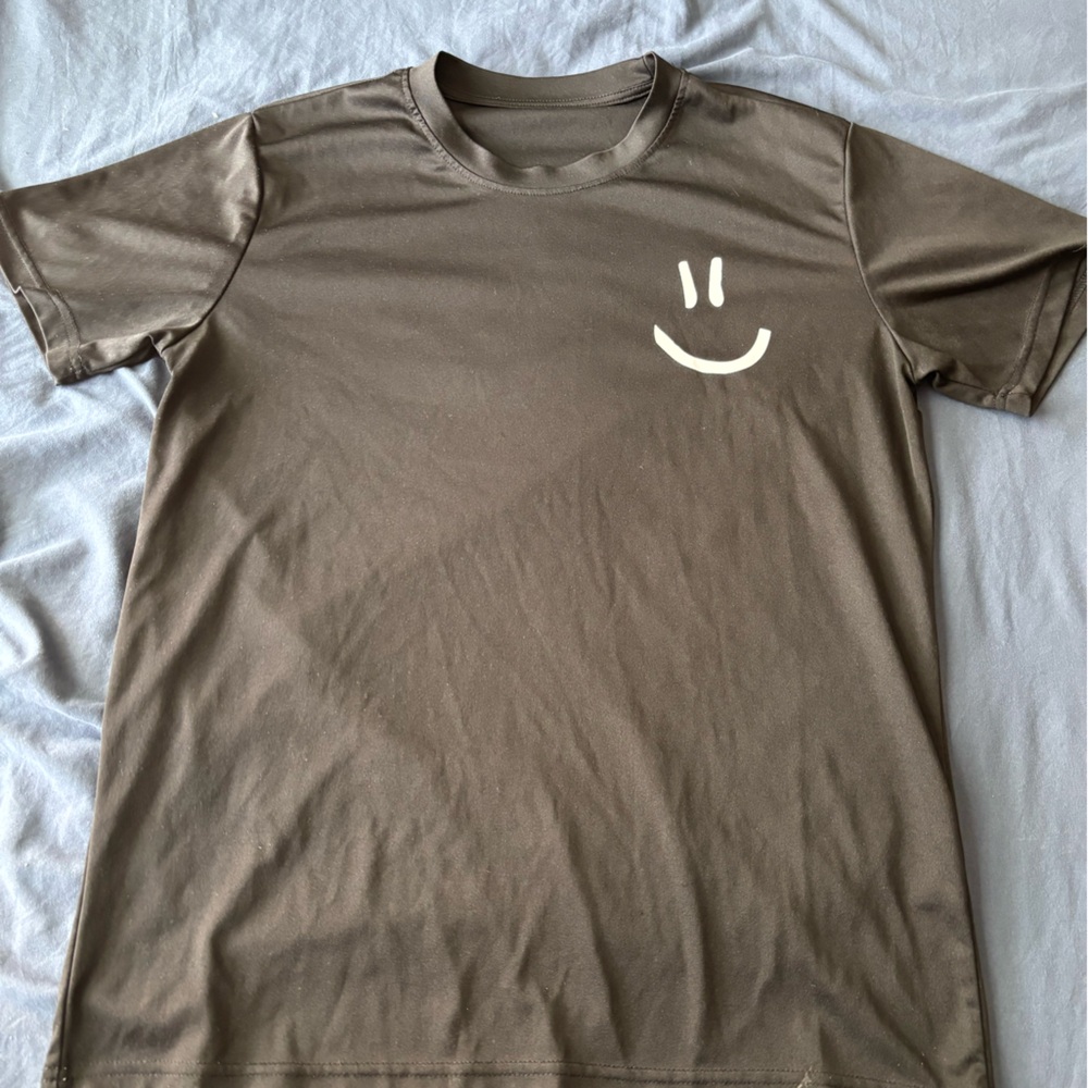 Brown Smiley Face T-Shirt